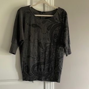 Gray & Black Sweater